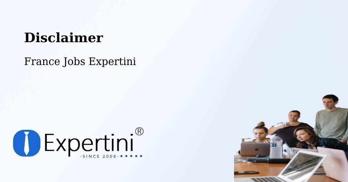 Disclaimer – Poitiers - France Jobs Expertini